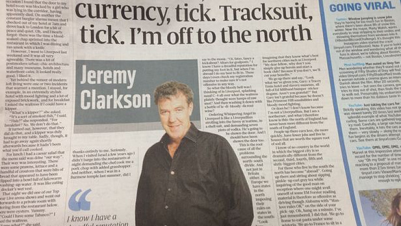jeremy clarkson"s foul-mouthed rant against the liverpool echo