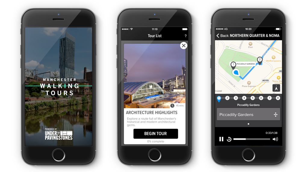 walking tours app iphone