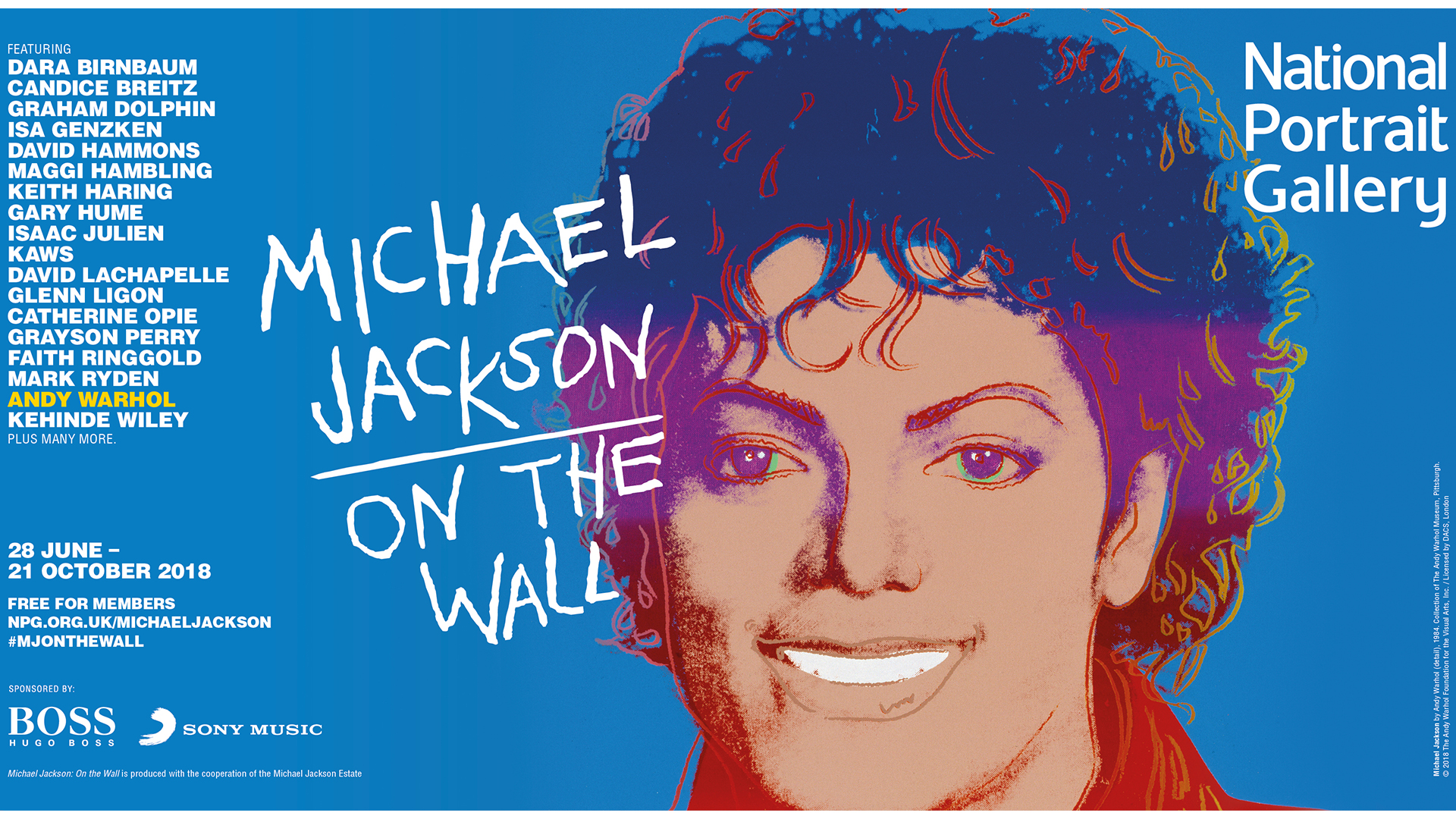 額装品/Michael Jackson ON the Wall/カウズ/ホワイト-