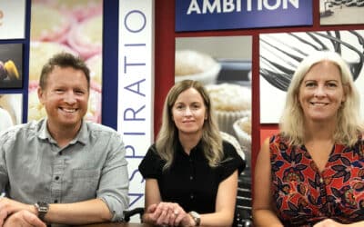 (l-r) Limitless' Greg Wilson and Gemma Webster with BAKO's Cathy Midgely
