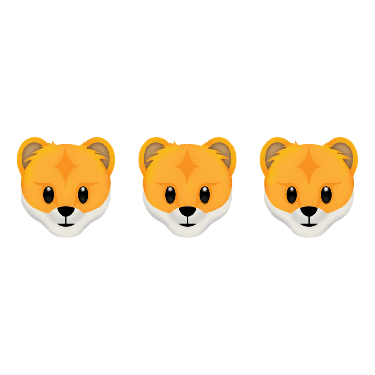 The three lionesses emoji