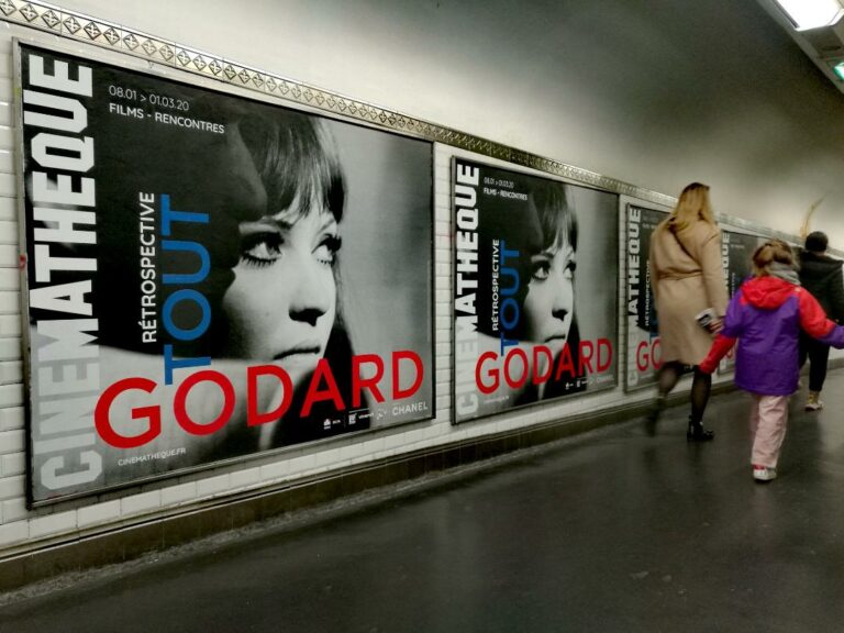 Godard retrospective poster on the Paris Metro, Marc VJ Nicolas/Creative Commons