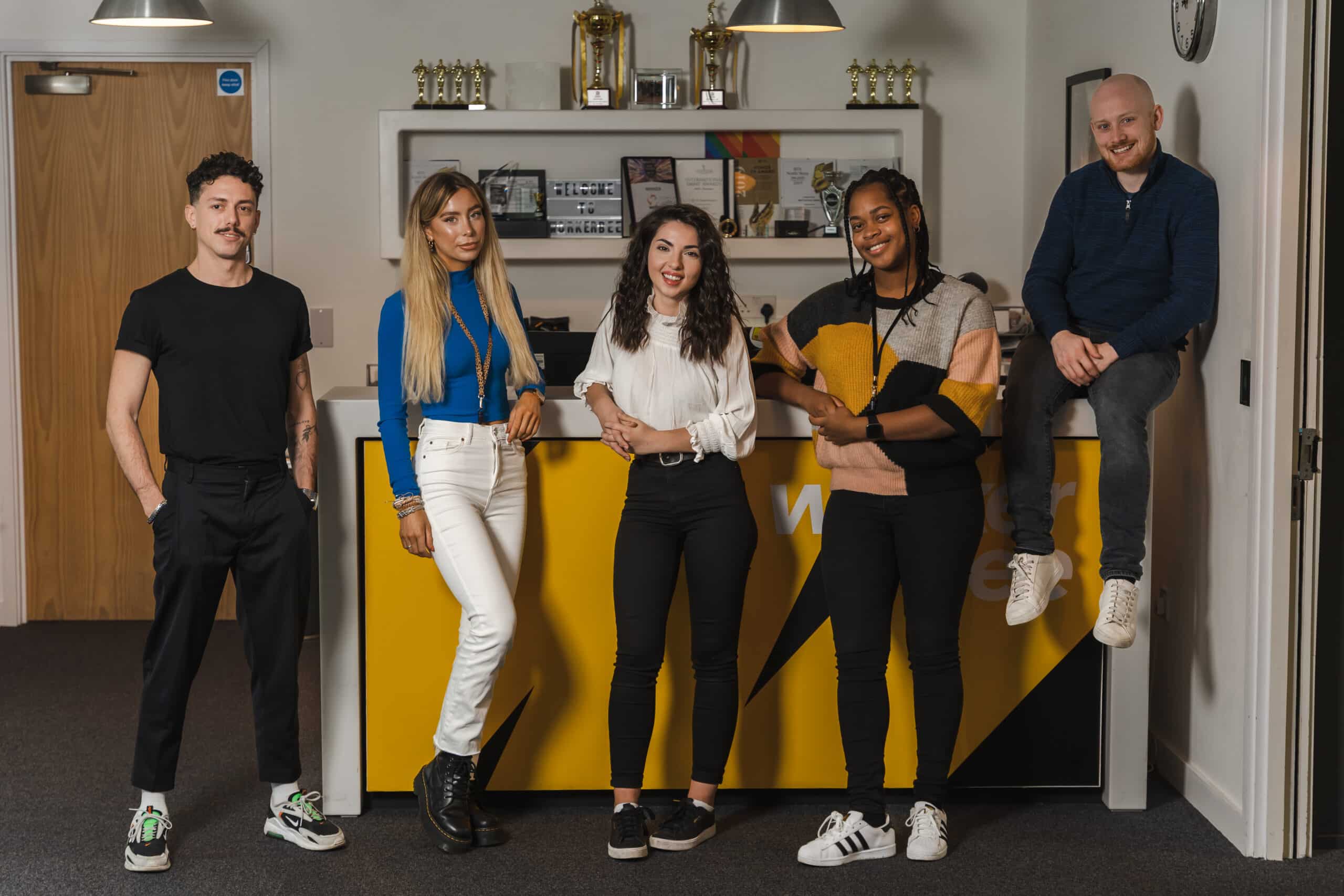 L to R: Basilio Longo, Anna Hurst, Dorothea Sterian, Cheryl Chinyenze and James Hilditch