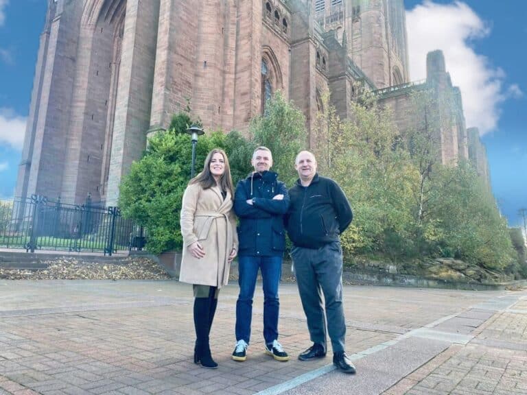 The Poke team at the cathedral