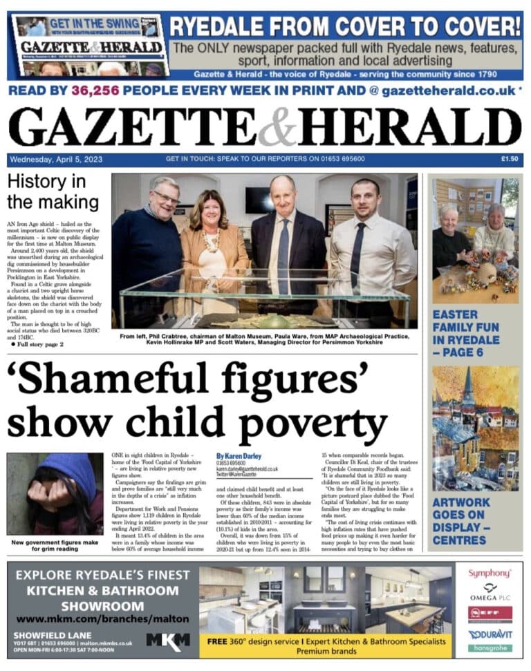 The next Ryedale Gazette  Herald will be John Stokoes last