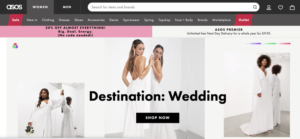 Websites like asos store marketplace