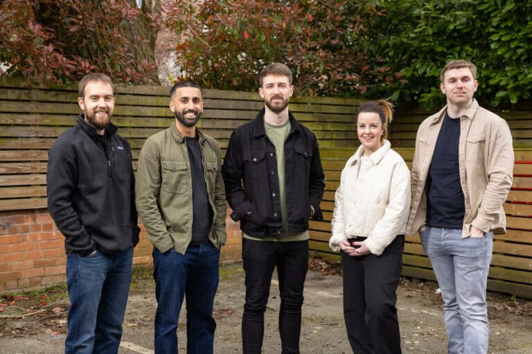 l-r: Matthew Czok, Sufyaan Afzal, Andy McLoughlin, Jessica Homans, Matthew Gibson